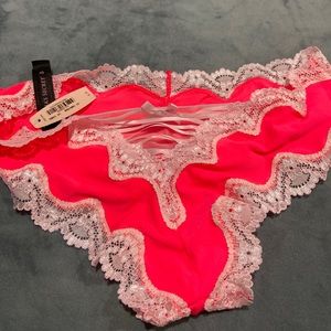 NWT Victoria's Secret Panties Panty Neon Pink